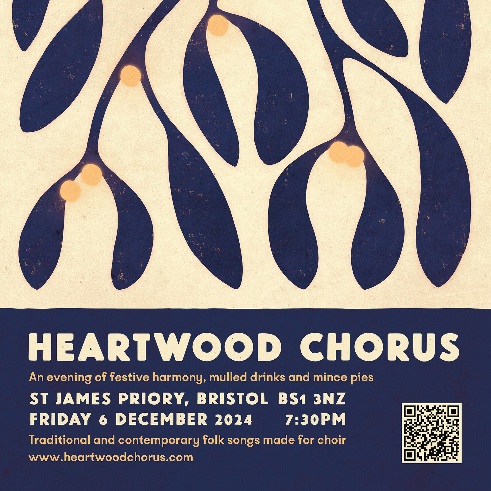 The Heartwood Chorus Winter Gig 2024 at St James Priory