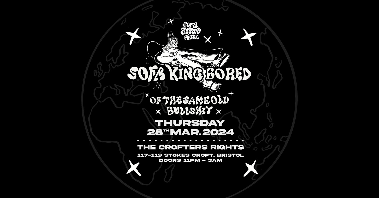 Sofa King Bored at Crofters Rights