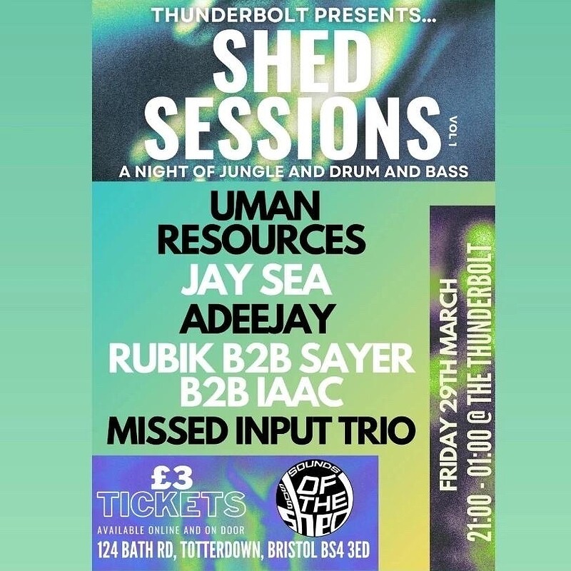Thunderbolt Presents… Shed Sessions Vol 1 at The Thunderbolt