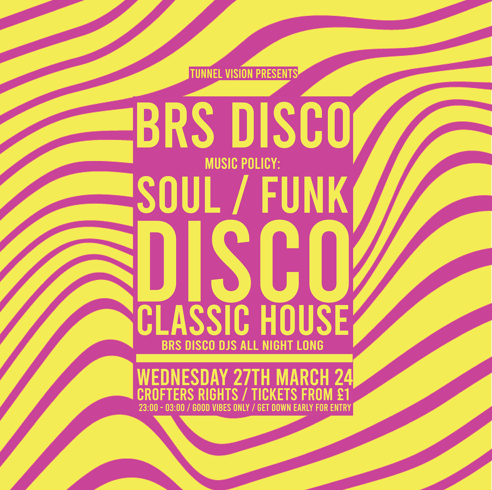 BRS Disco: Disco, Funk, Soul & House at Crofters Rights