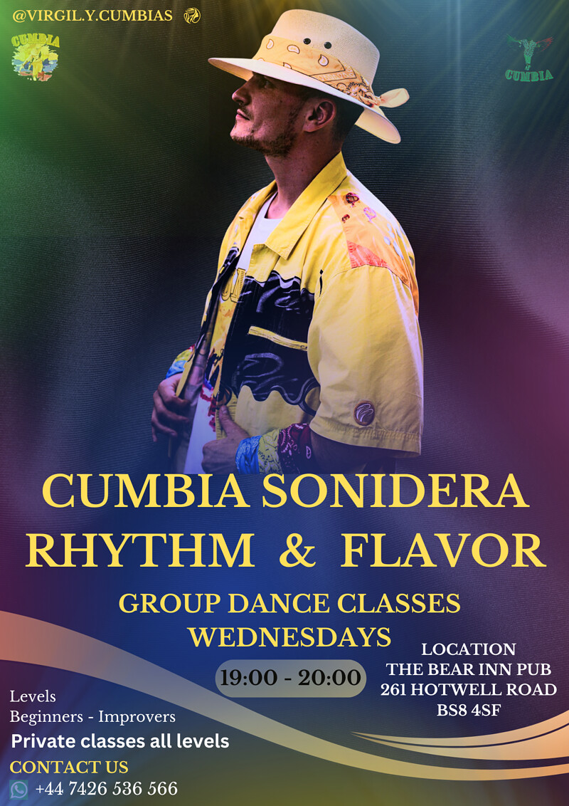 Cumbia Sonidera group dance classes at The Bear Inn pub Bristol