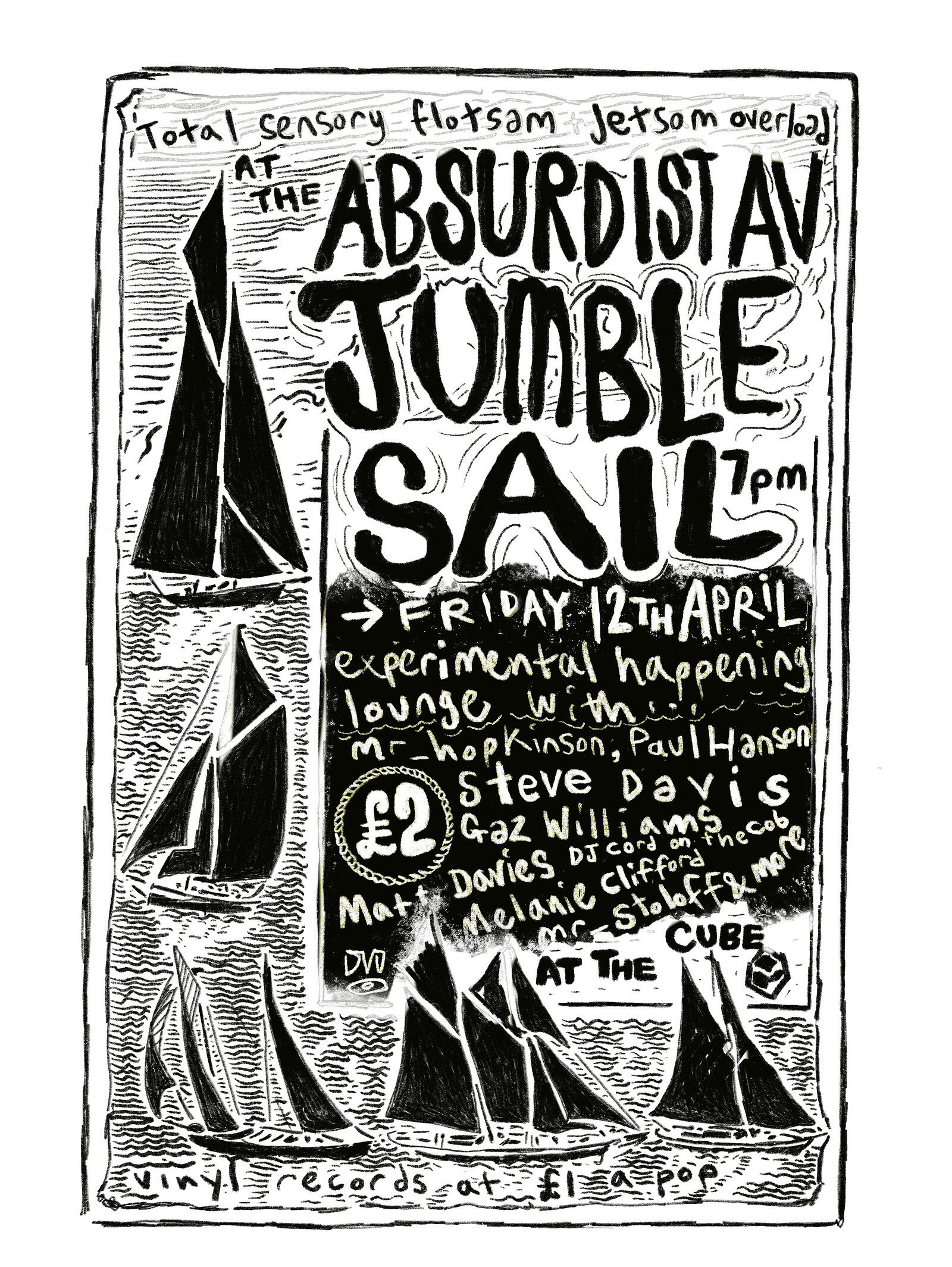 ABSURD AV JUMBLE SAIL mr_hopkinson STEVE DAVIS etc at The Cube