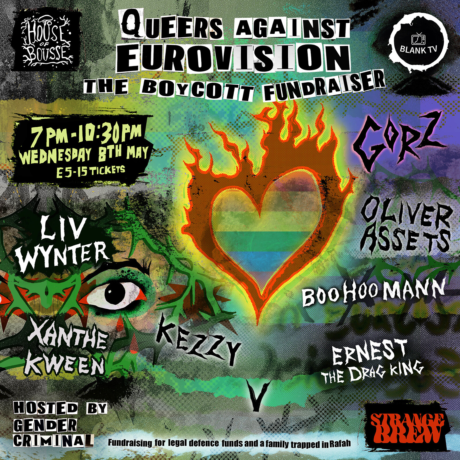 Queers against Eurovision - Palestine Fundraiser at Strange Brew