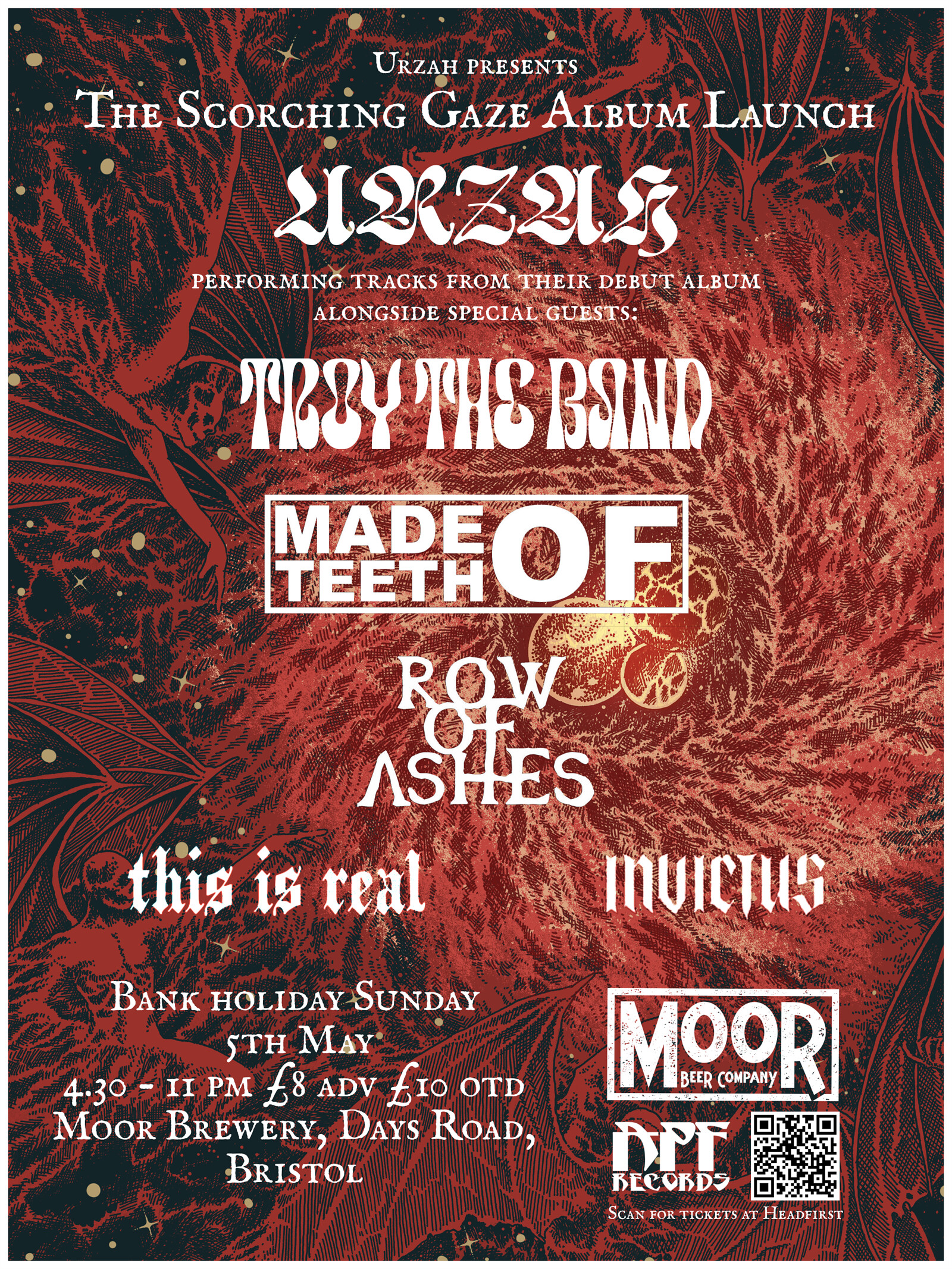 Urzah + Guests Album Launch Party at Moor Beer Co