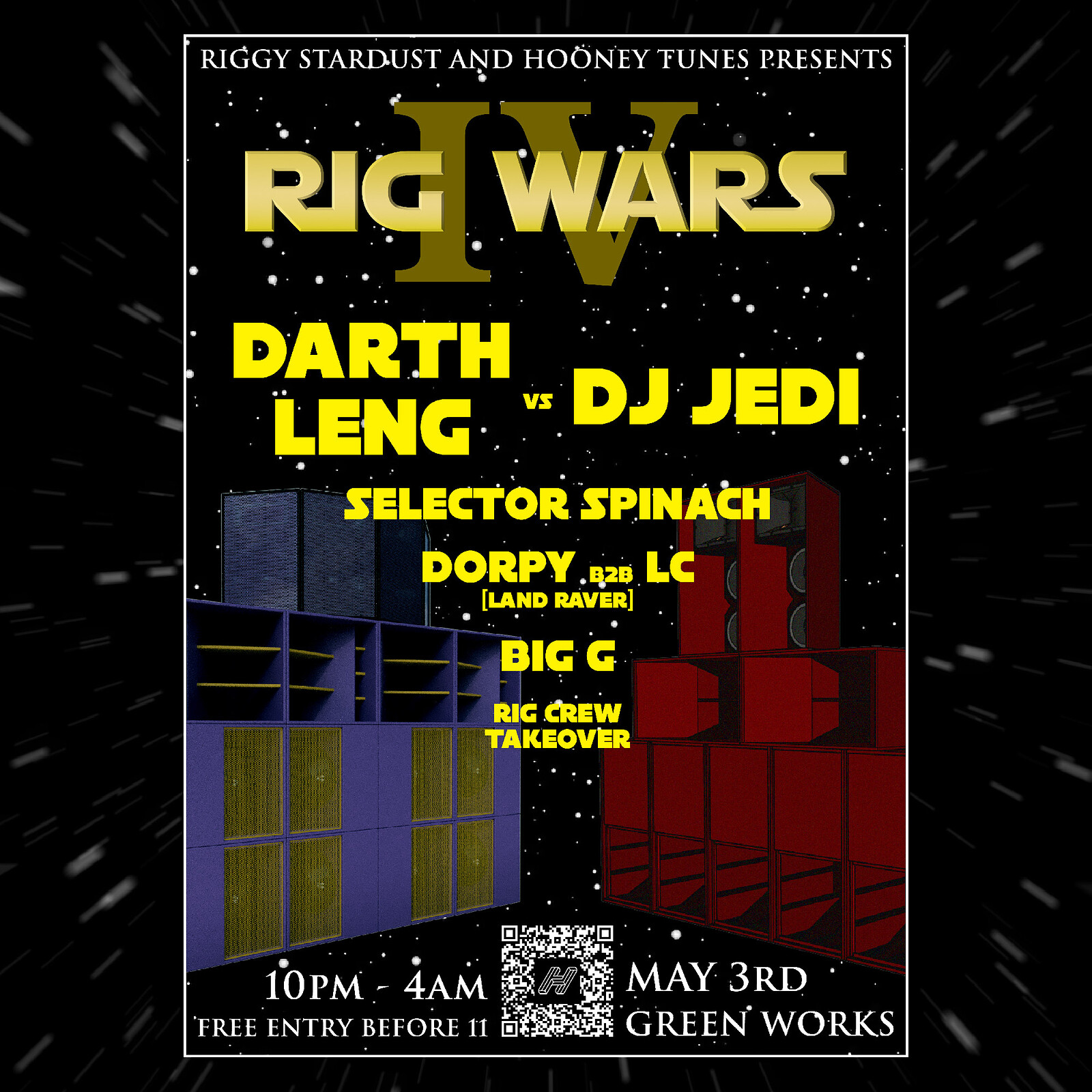 RIG WARS IV: DARTH LENG vs DJ JEDI at Green Works