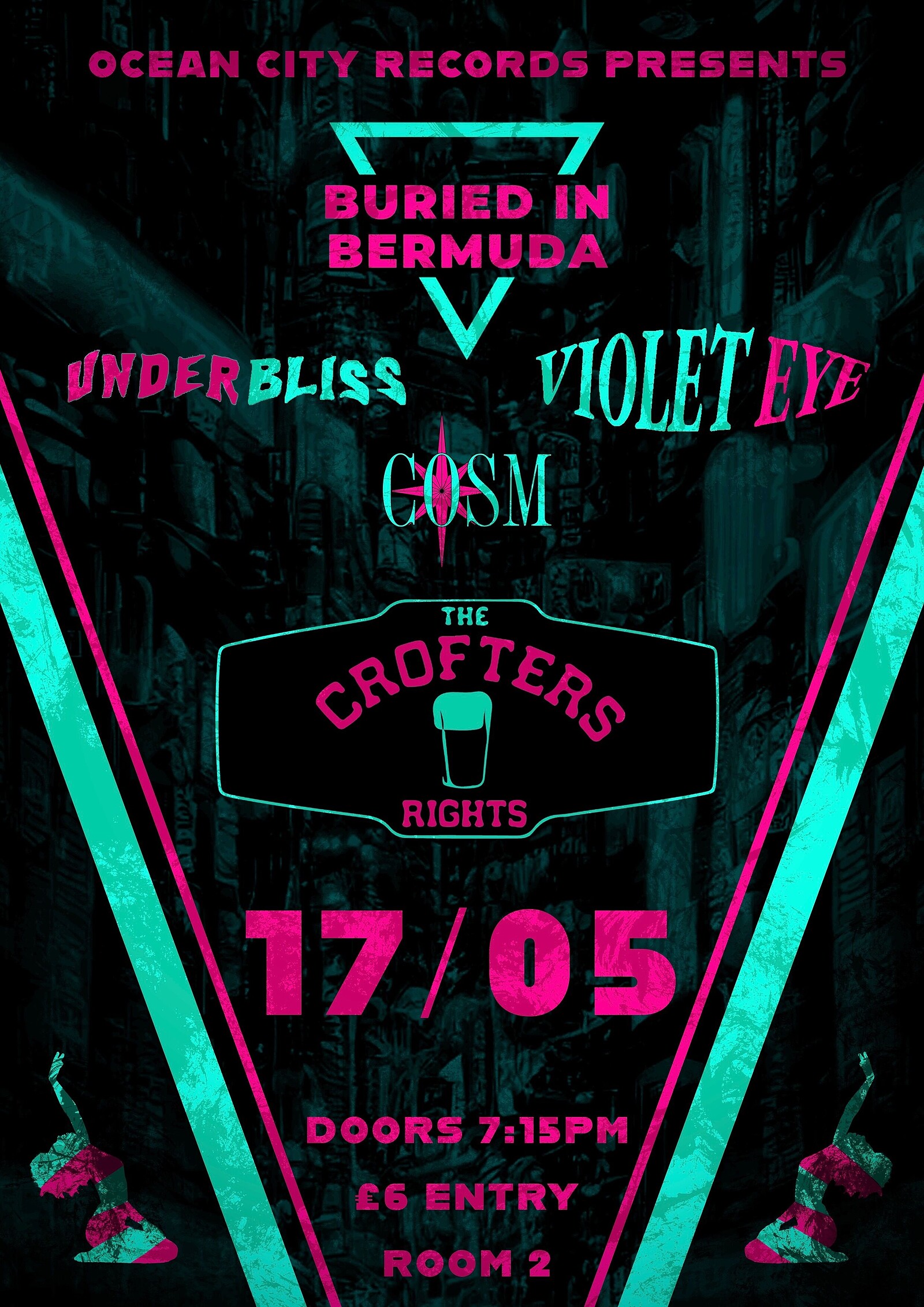 Buried In Bermuda + Support at Crofters Rights