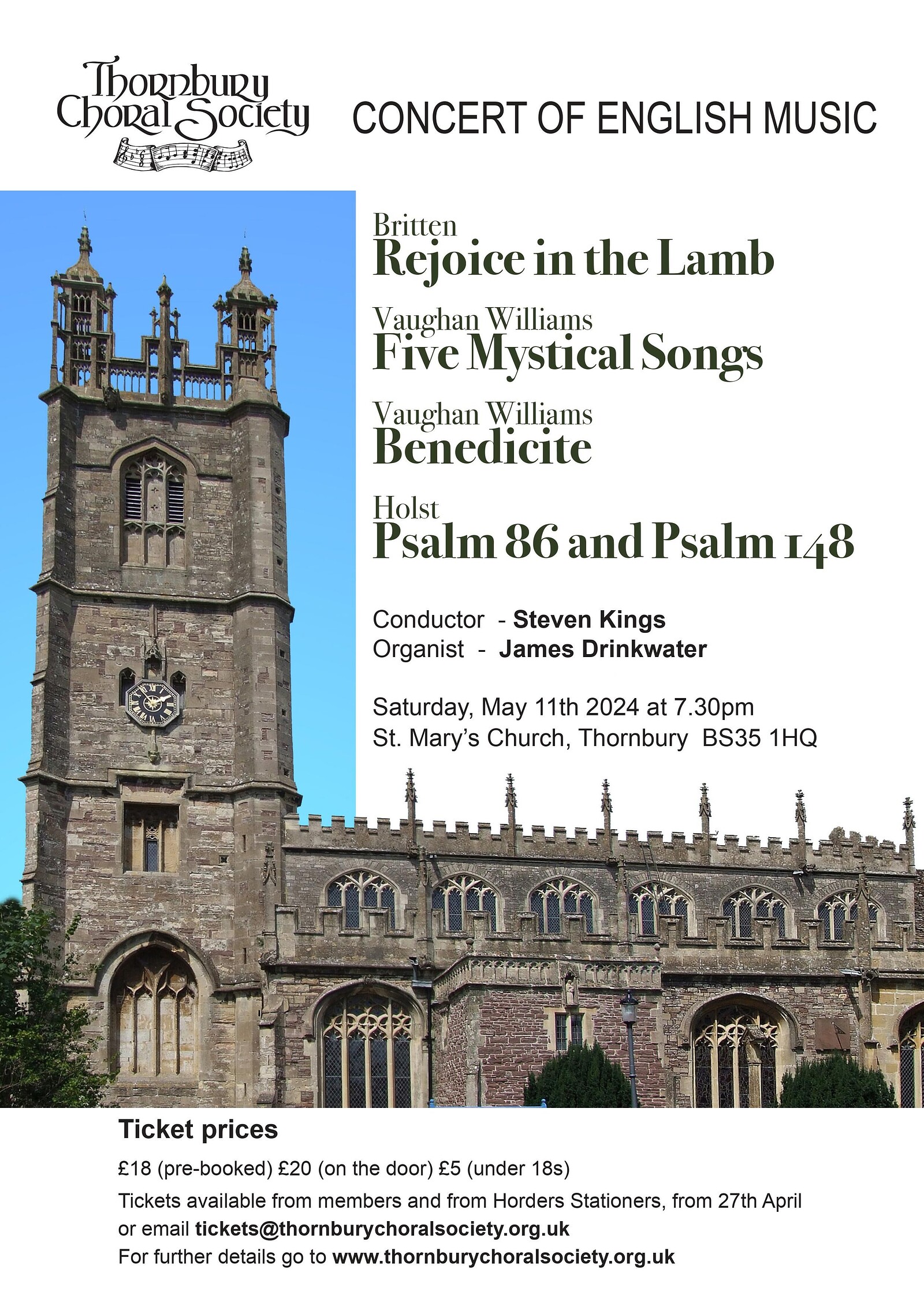 May Concert at St Mary's Church, Thornbury