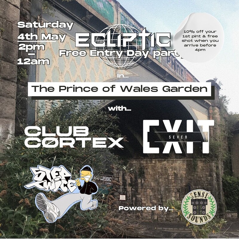 Ecliptic Day Party: Club Cortex, Exit 7 and more… at The Prince of Wales