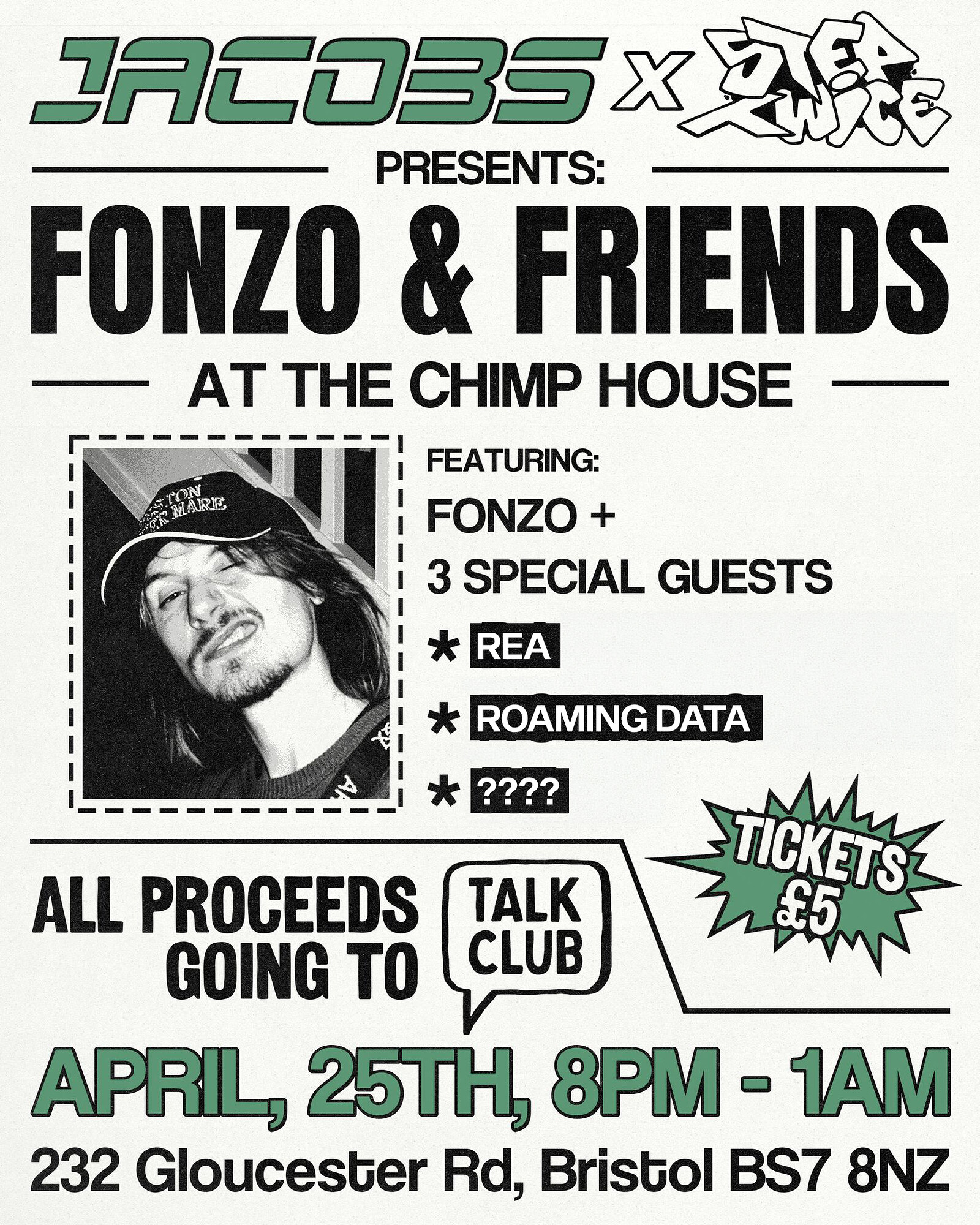 Fonzo & Friends at The Chimp House