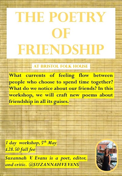 The Poetry of Friendship at Bristol Folk House