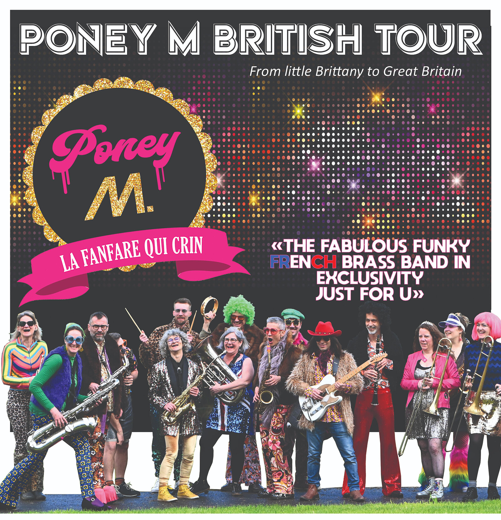 Poney M 18 piece brass band at SouthBank
