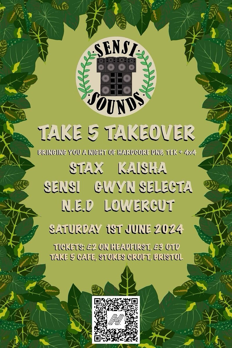 Sensi Sounds Take 5 Takeover at Take Five Cafe