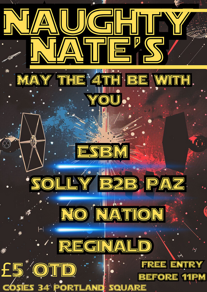 Naughty Nates May The 4th Be With You at Cosies