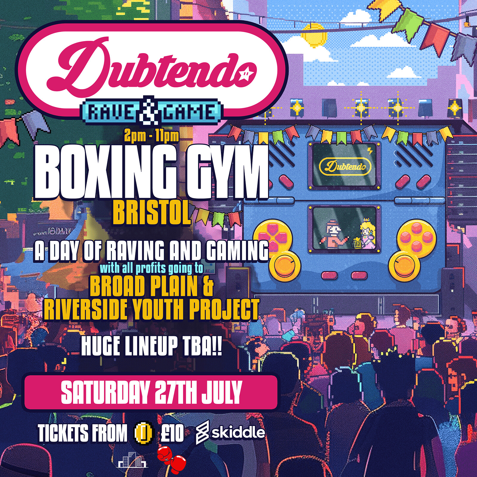 Dubtendo Day Party - TICKETS AVAILABLE VIA SKIDDLE at The Boxing Gym