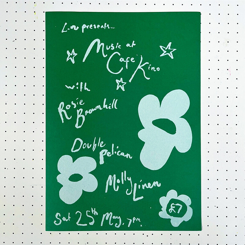Rosie Brownhill, Double Pelican & Molly Linen at Cafe Kino