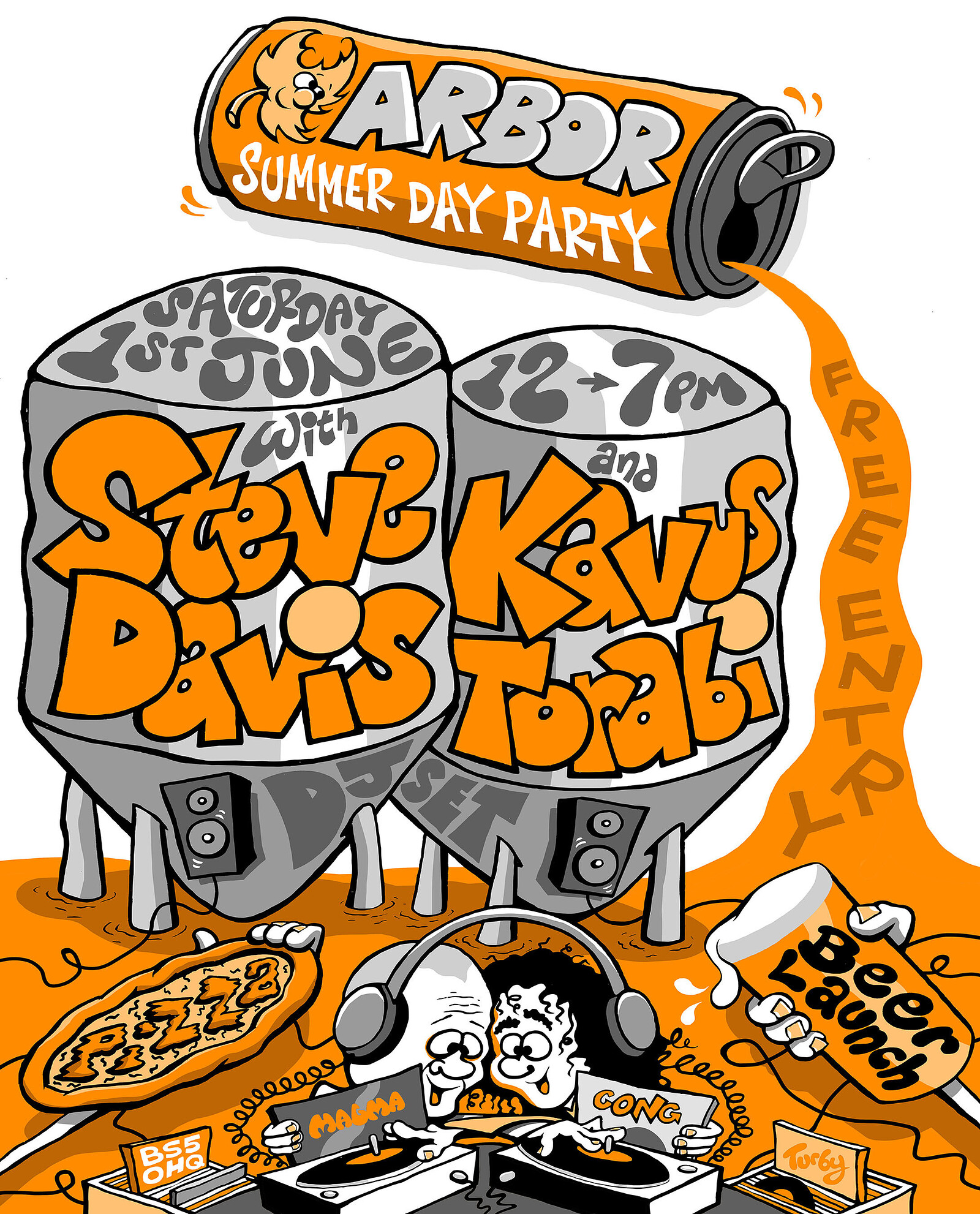 STEVE DAVIS & KAVUS TORABI - DJ SET & BEER LAUNCH at Arbor Ales