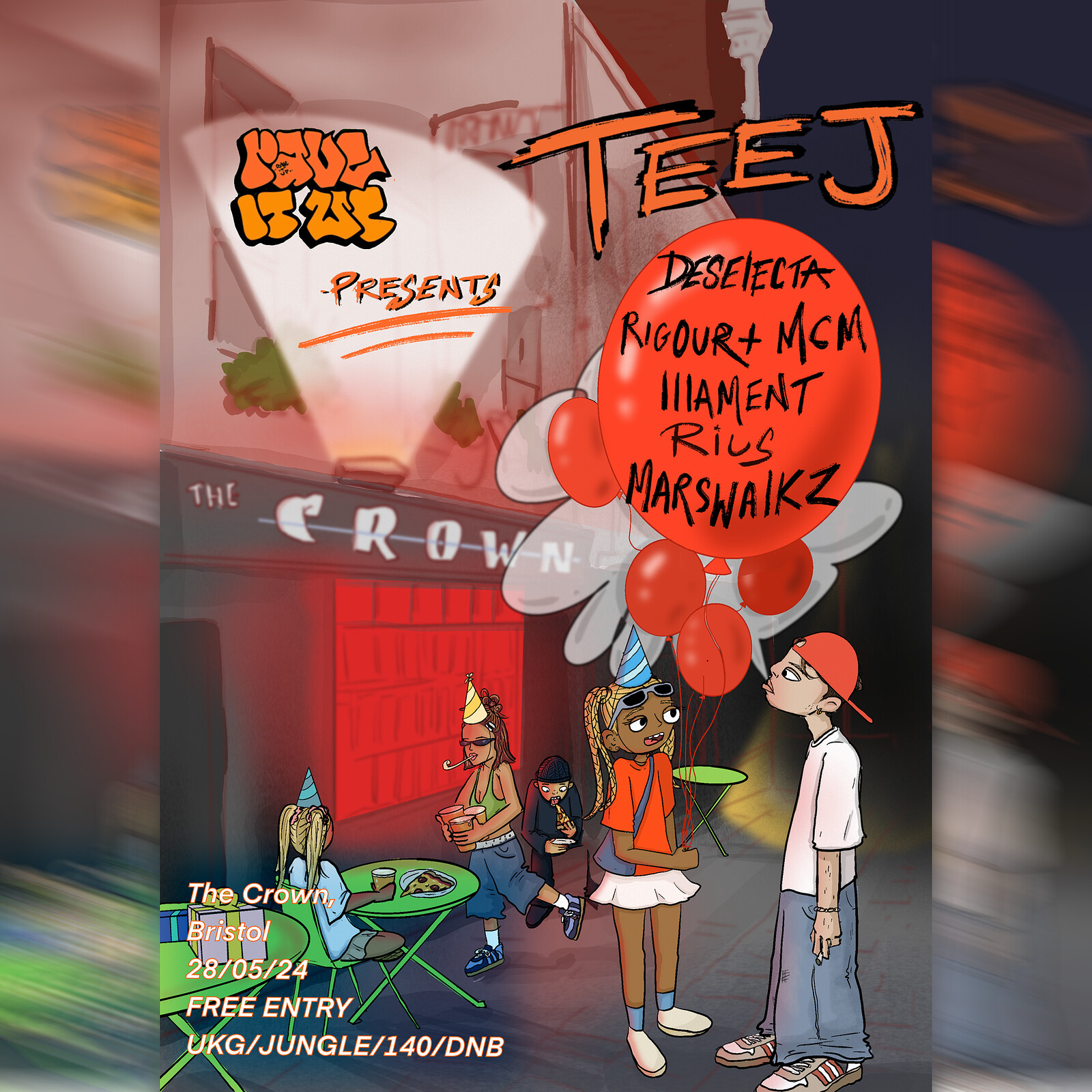 Rave It Up: Teej, Deselecta + more at The Crown