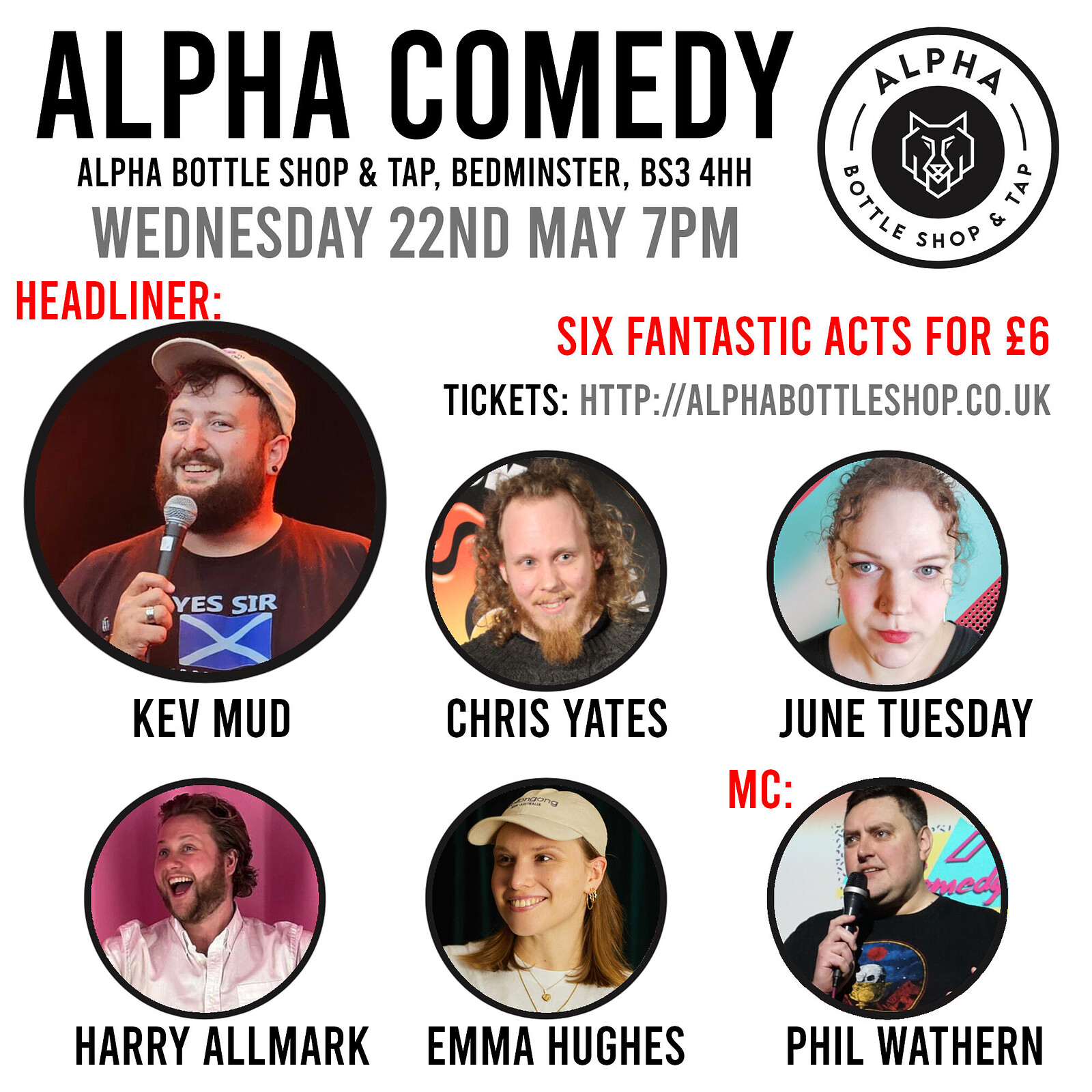 Alpha Comedy at Alpha Bottle Shop & Tap