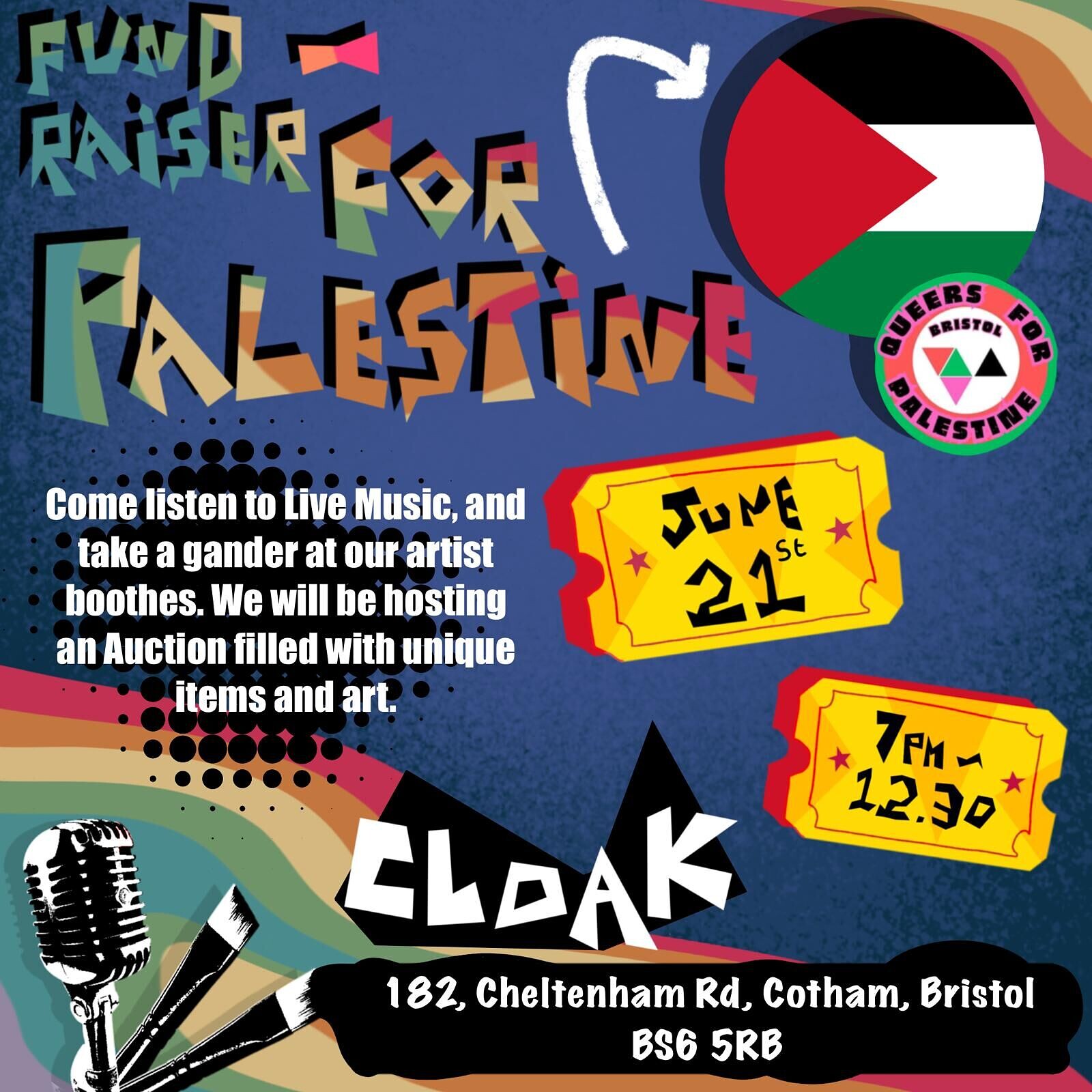 Bristol Queers for Palestine | Fundraiser at Cloak