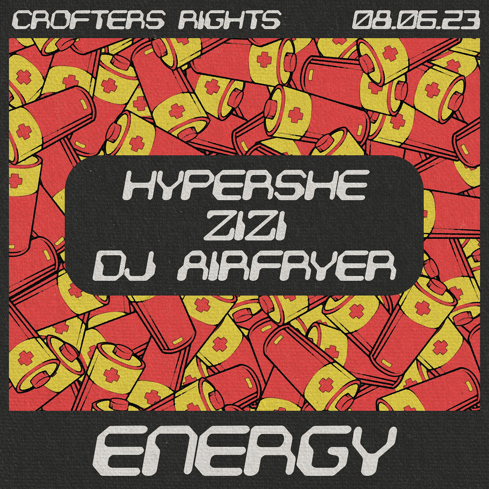 T OTD: ENERGY: HYPERSHE / ZIZI / DJ AIRFRYER at Crofters Rights