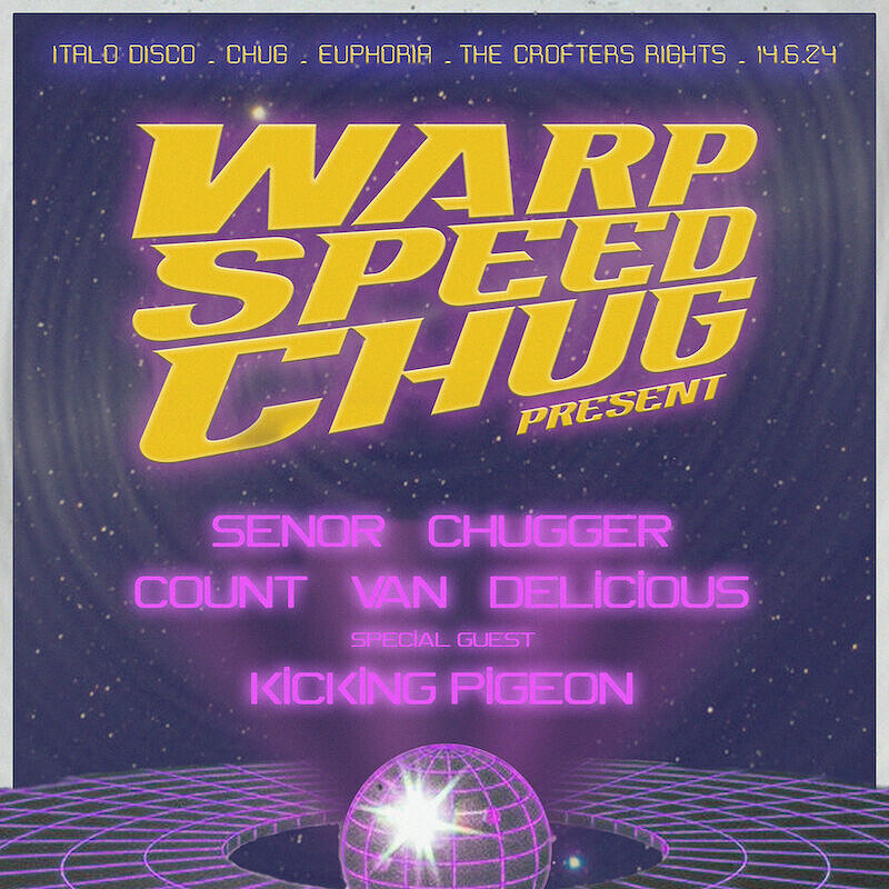 Warp Speed Chug Invite Kickin' Pigeon at Crofters Rights