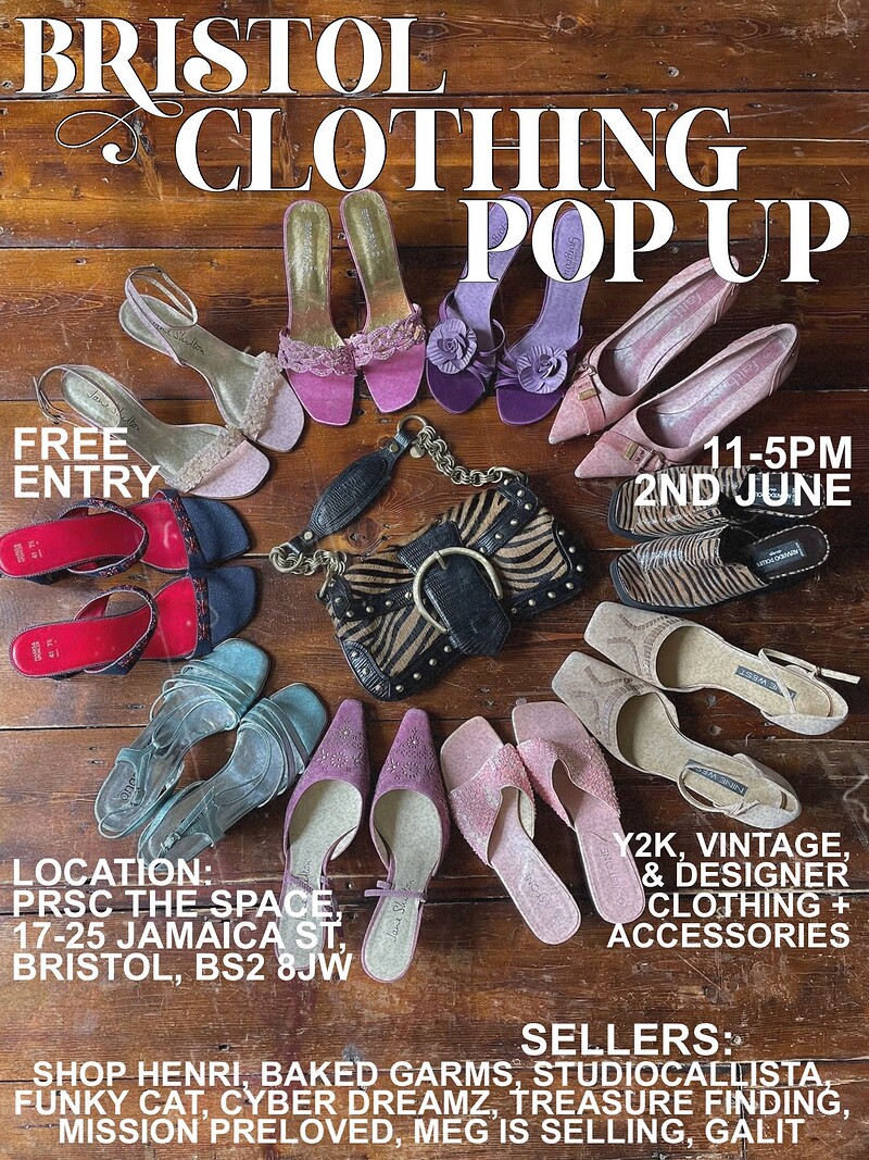 Summer Bristol Vintage Clothing Pop Up at PRSC