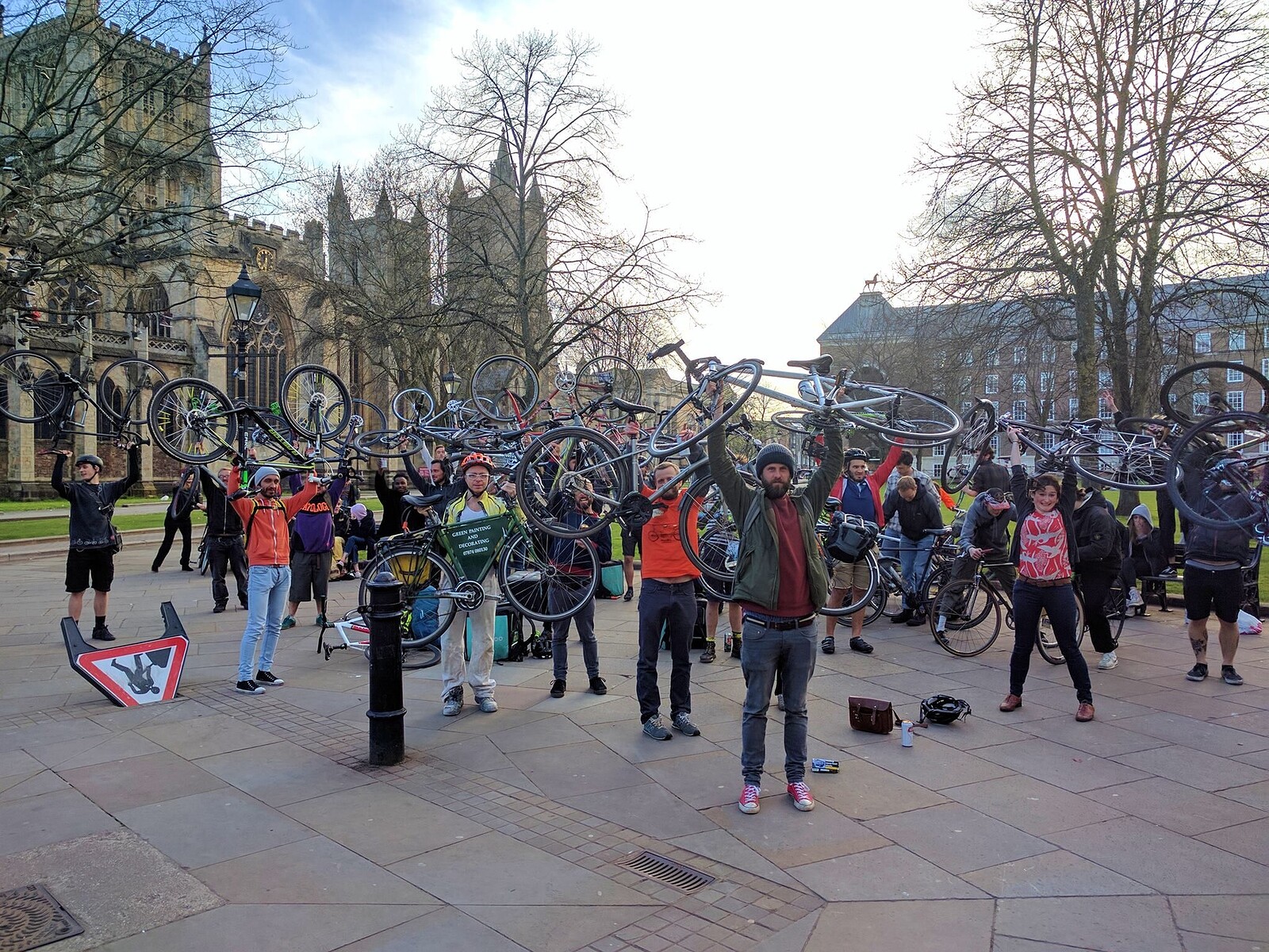 Critical Mass Bristol at College Green Bristol