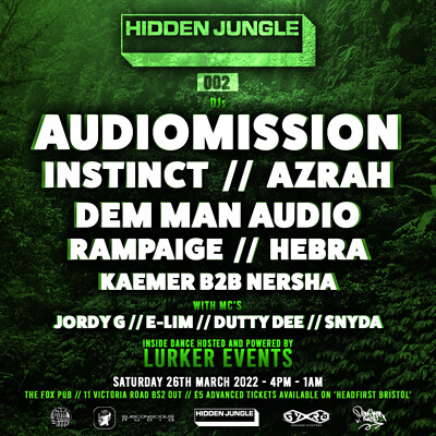 HIDDEN JUNGLE 002 at 11 Victoria Road BS2 0UT