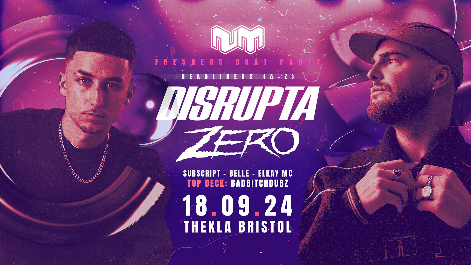 Nu:Motive DNB/UKG Boat Party • Disrupta & Zero at Thekla