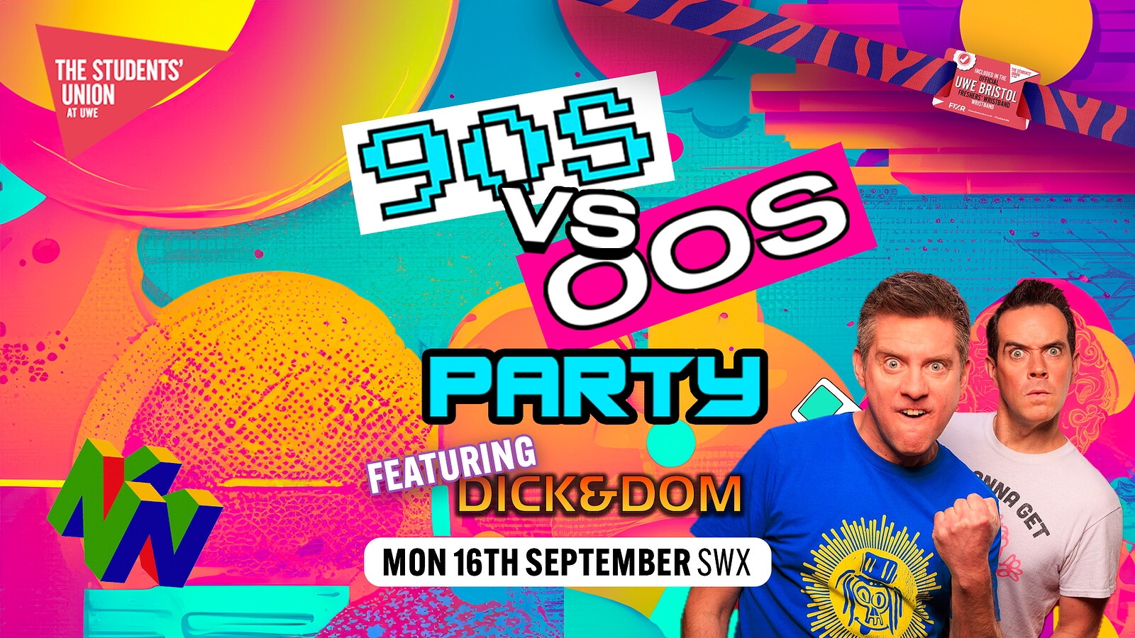 90s vs 00s Party with Dick & Dom at Electric Bristol