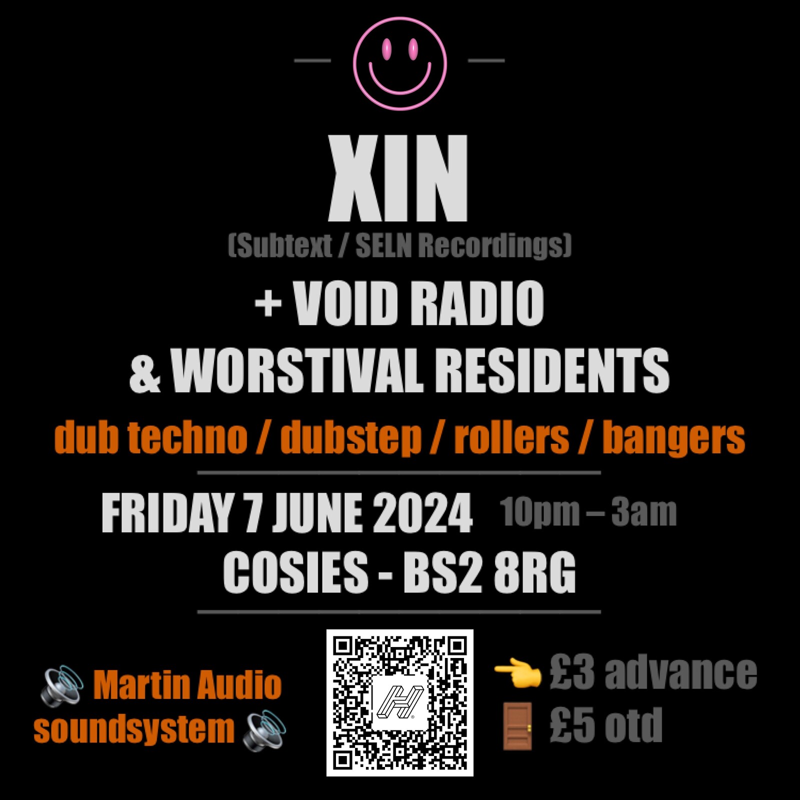 Dubwise Techno Session W/ Xin + Support at Cosies