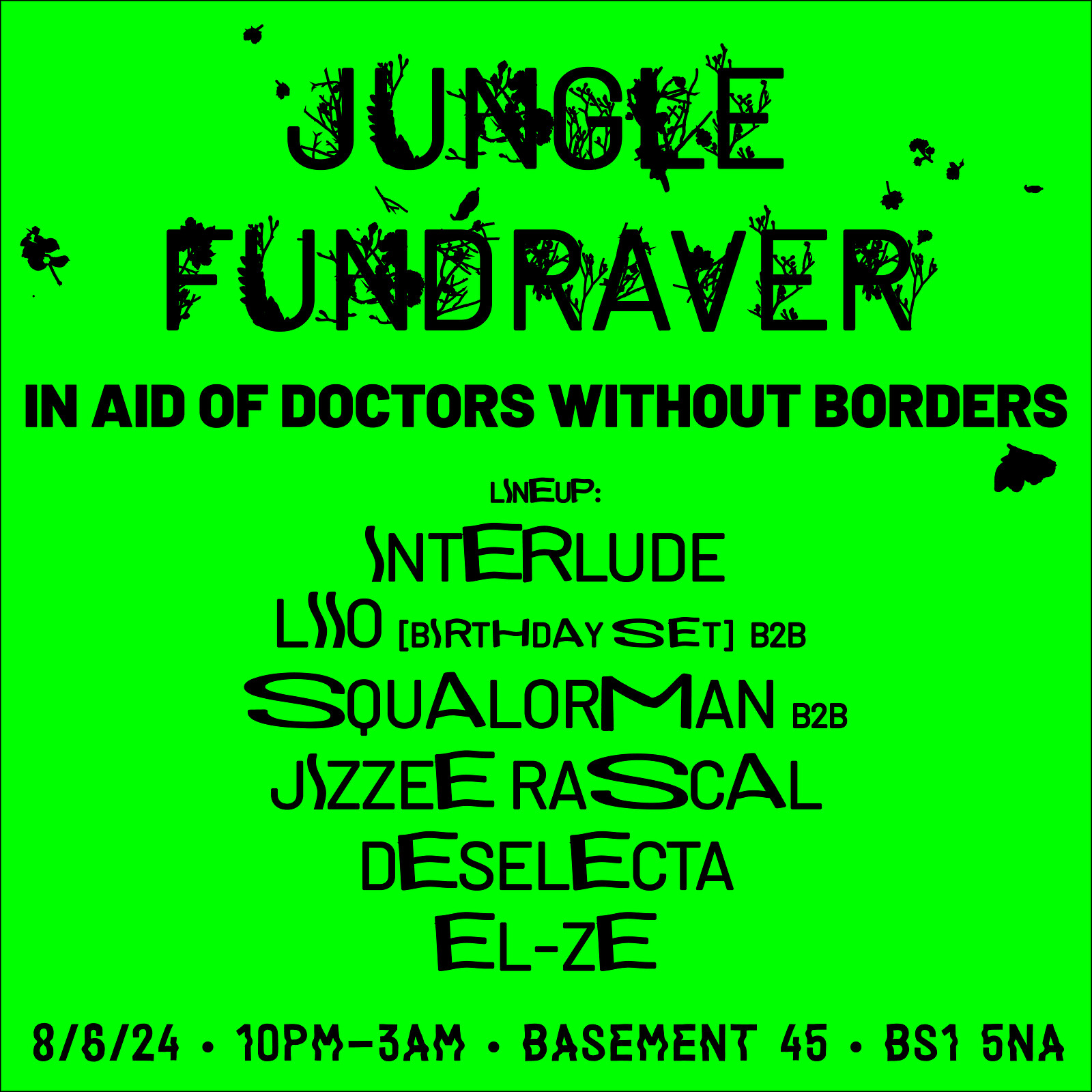 JUNGLE FUNDRAVER at Basement 45