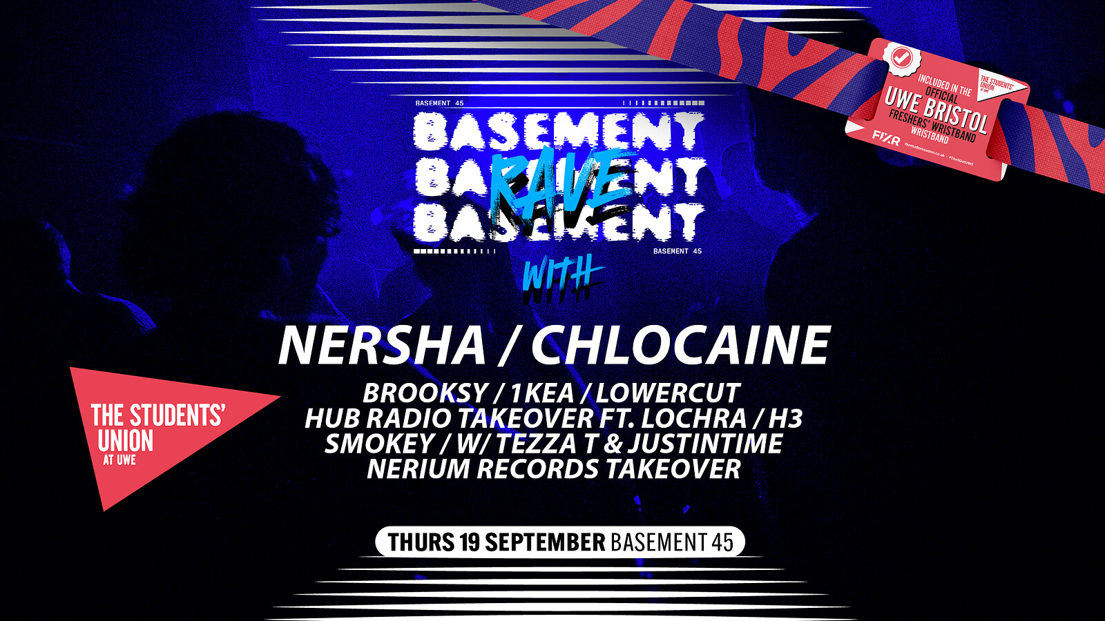 BASEMENT RAVE W/ NERSHA & CHLOCAINE at Basement 45