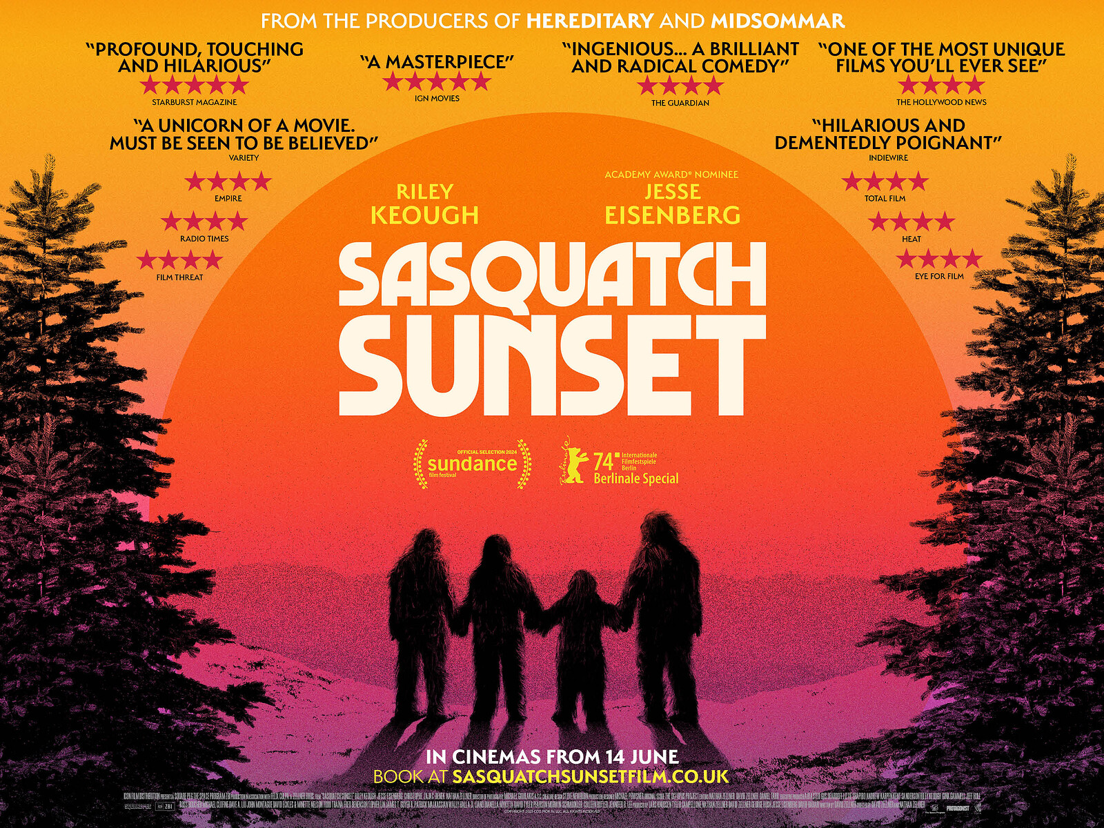 Sasquatch Sunset  8pm at The Cube