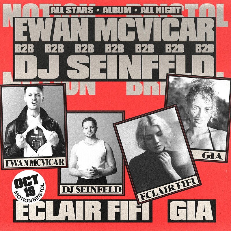 In:Motion Presents - Ewan McVicar b2b DJ Seinfeld at Motion
