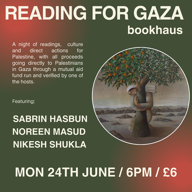 Reading for Gaza at Bookhaus