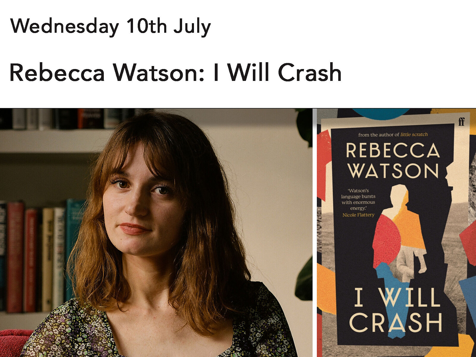 Rebecca Watson: I Will Crash at Storysmith