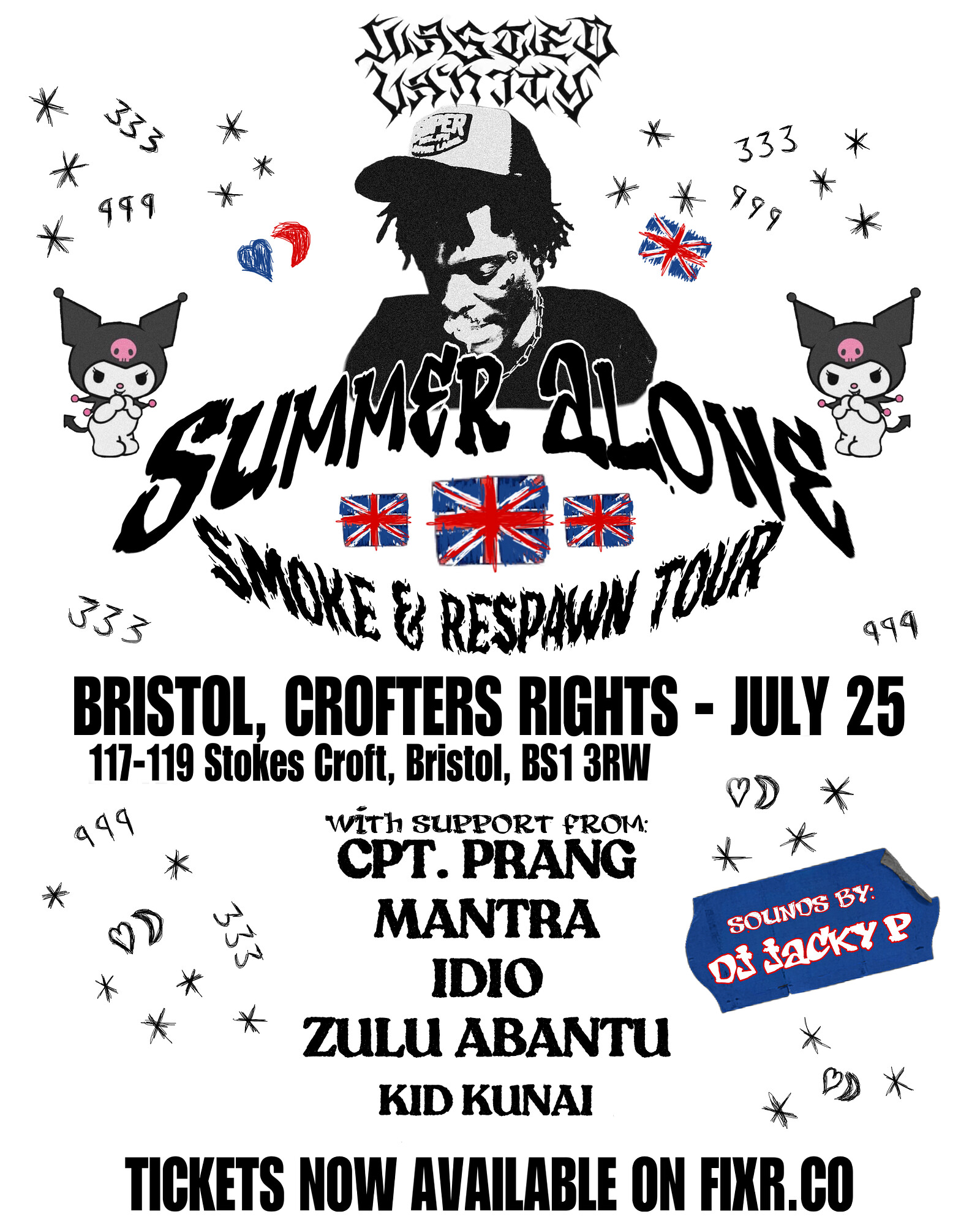 SUMMER ALONE - SMOKE & RESPAWN TOUR - BRISTOL at SUMMER ALONE - BRISTOL