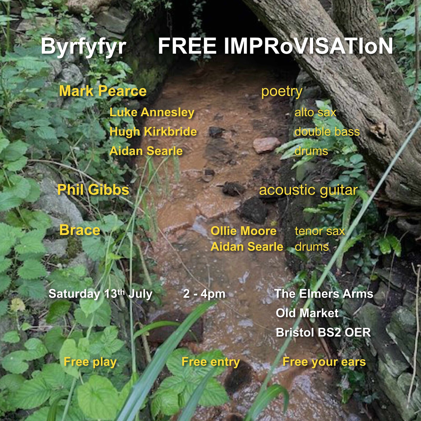 Byrfyfyr - Brace - FreeMusicWords at Elmer's Arms