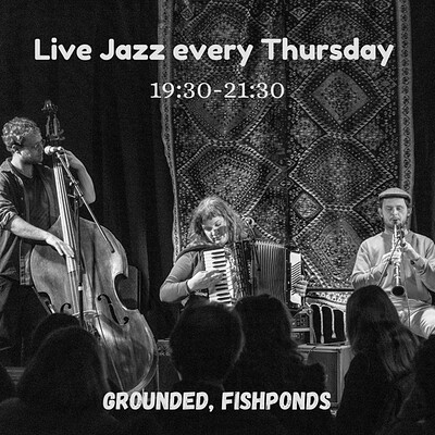 Jazz trio at Cafe Grounded, Fishponds at Cafe grounded Fishponds