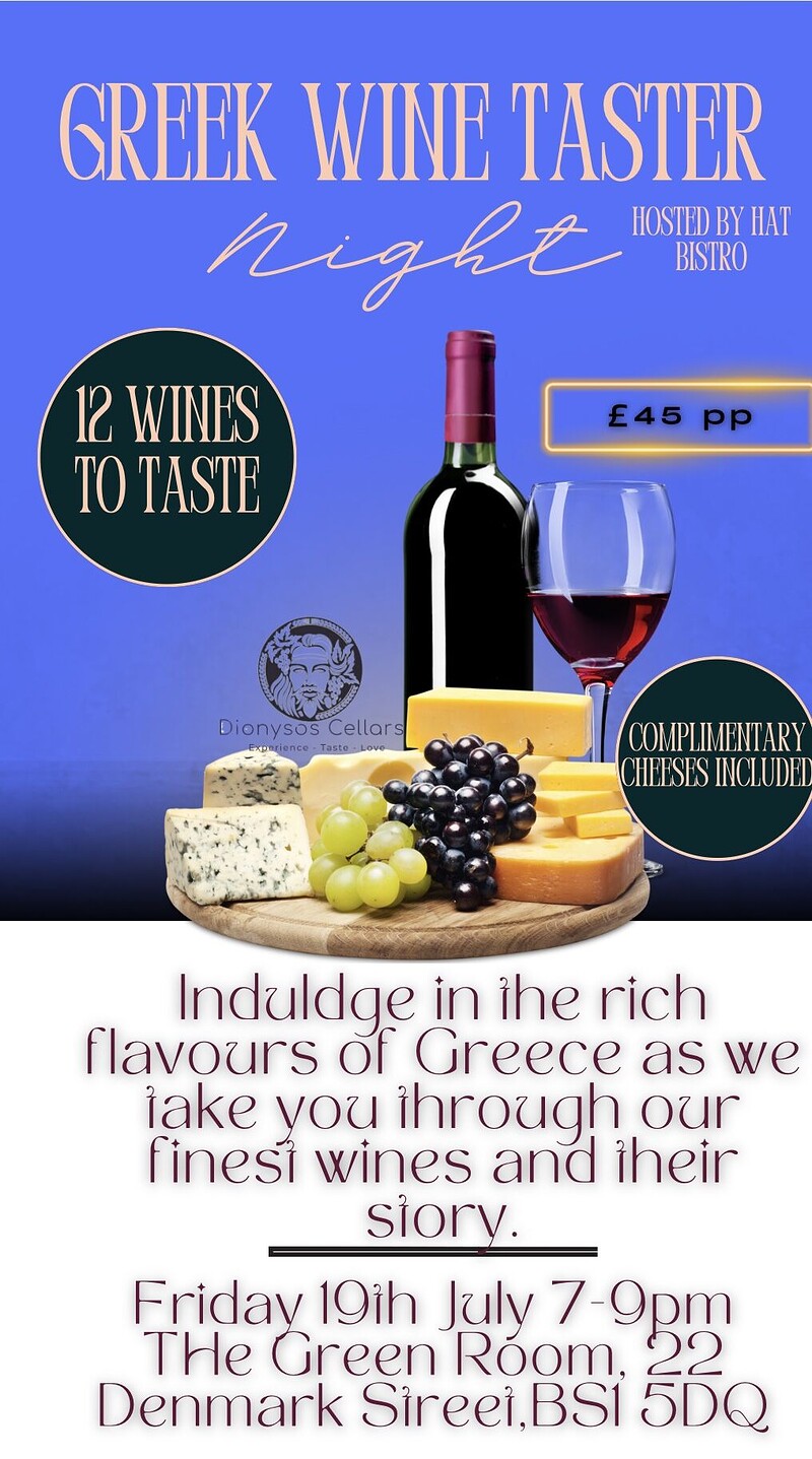 Greek Wine Taster Night at The Green Room