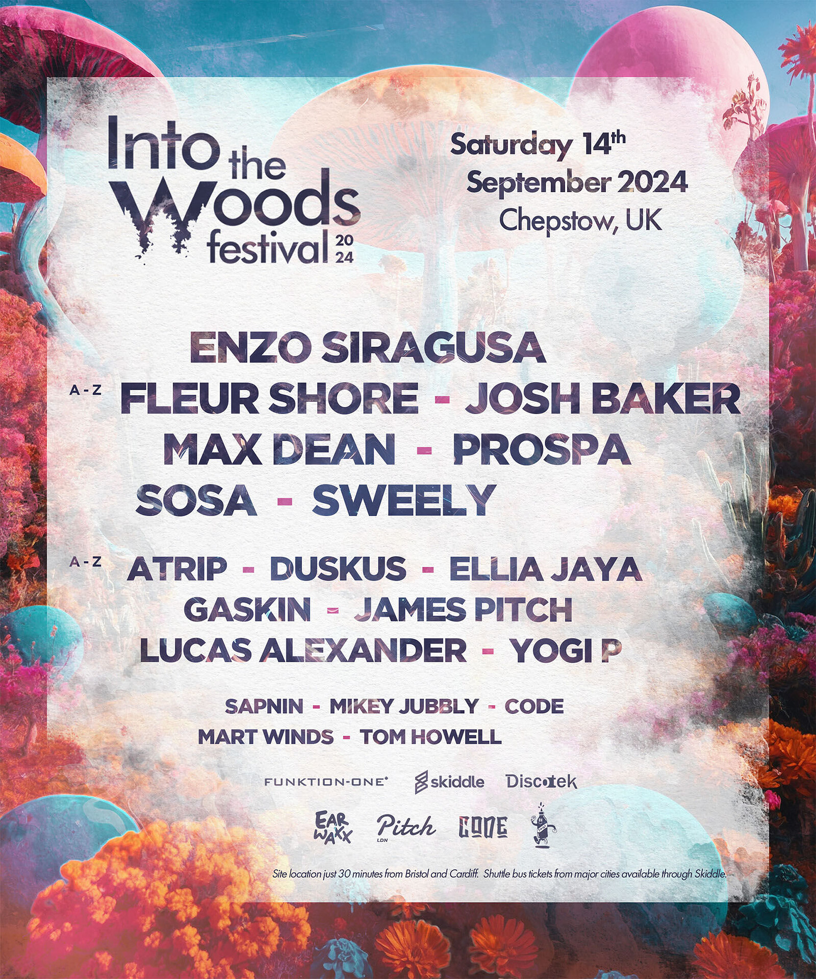 Into the Woods festival 2024 at Piercefield Park, Chepstow