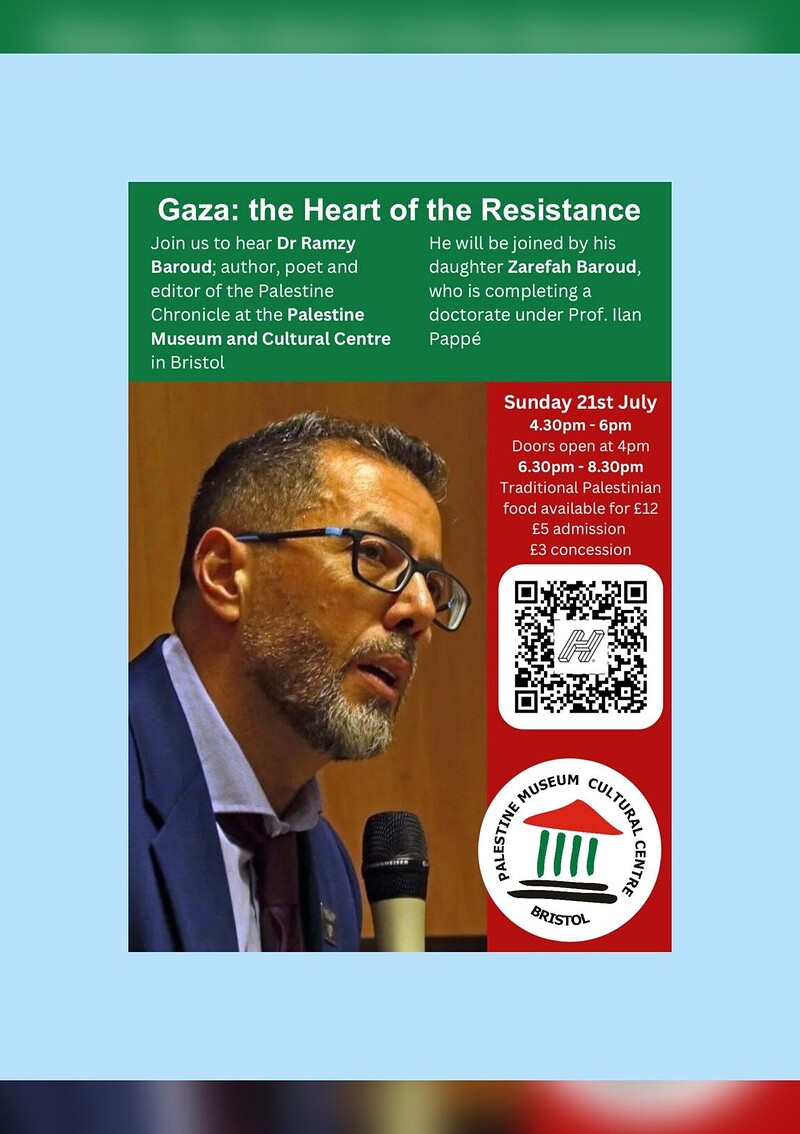 Gaza: the Heart of the Resistance-Dr. Ramzy Baroud at Palestine Museum & Cultural Centre Bristol