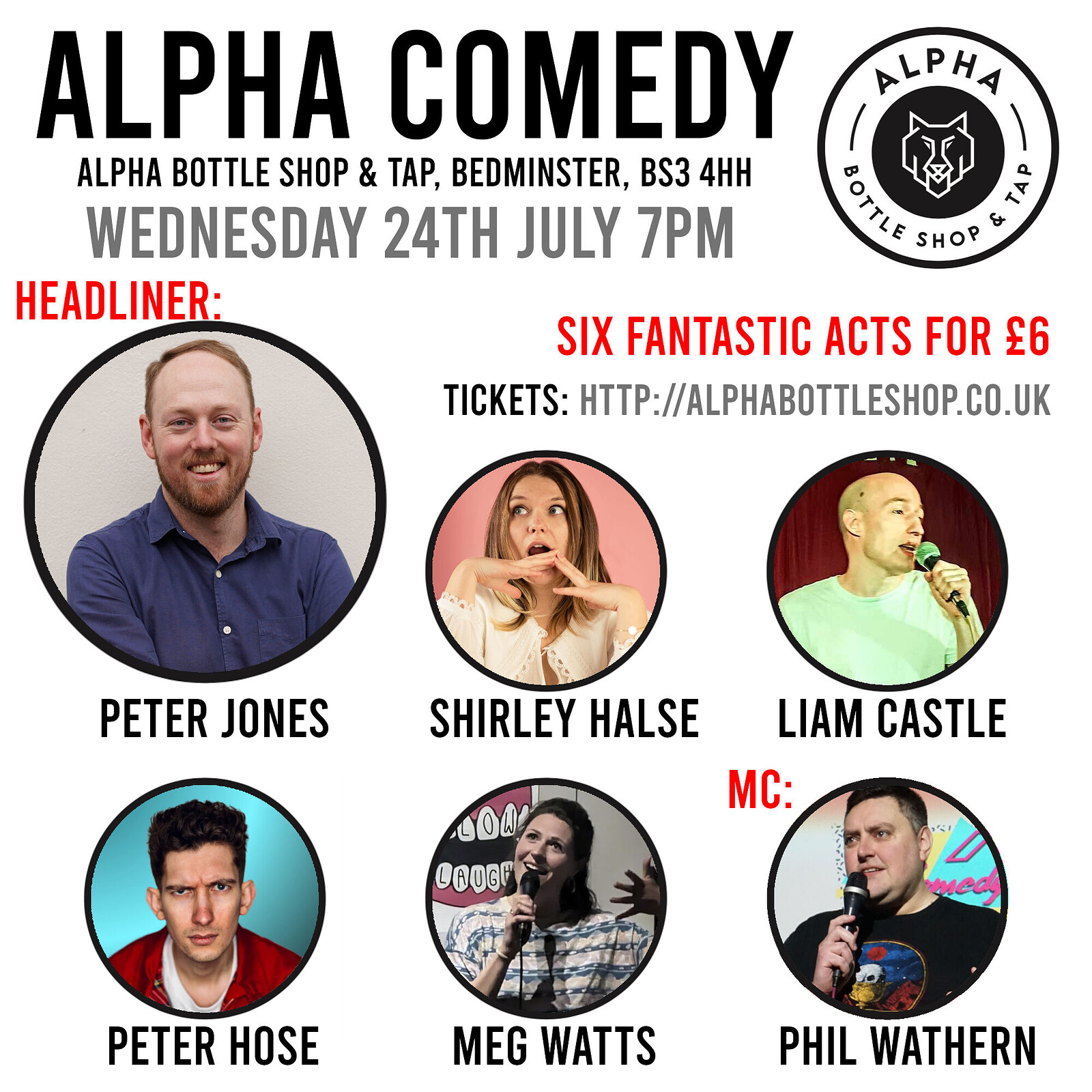 Alpha Comedy at Alpha Bottle Shop & Tap