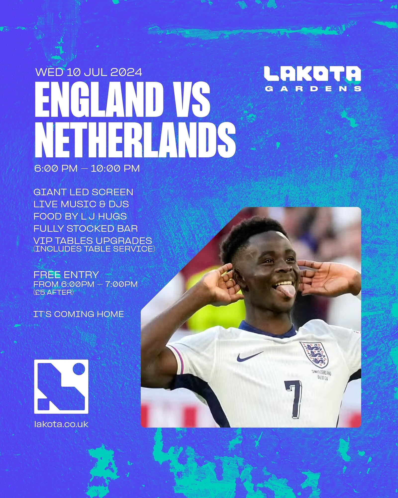 England VS Netherlands at Lakota