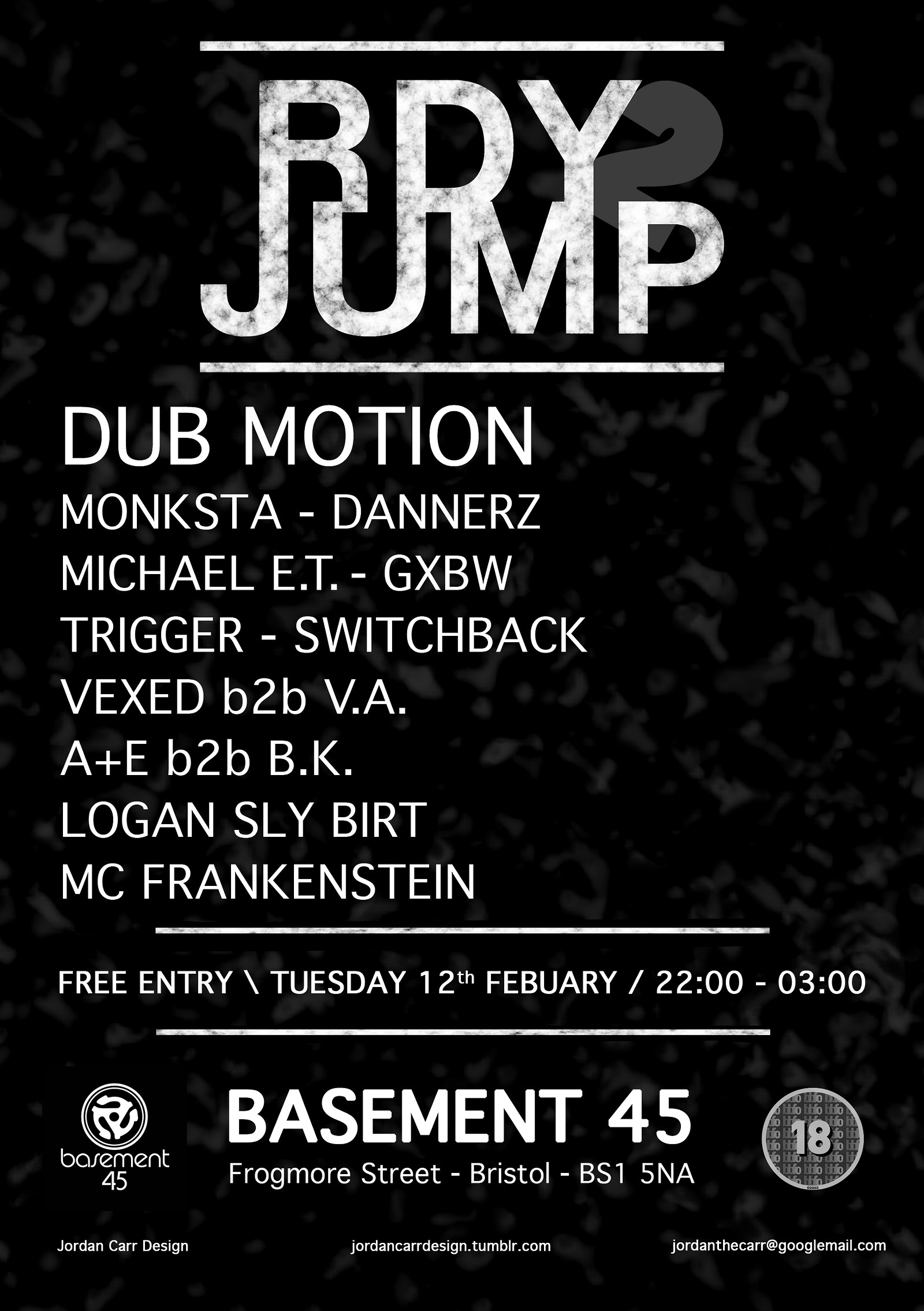 Rdy2jump Free Party-dub Motion at Basement 45