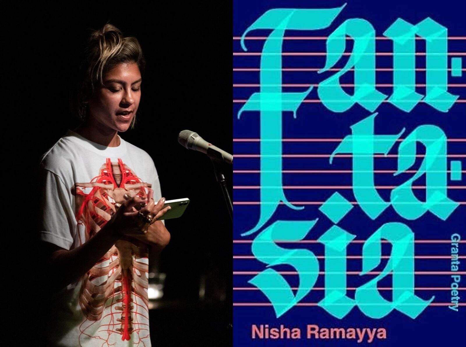 Celebrated poet Nisha Ramayya at Gloucester Road Books