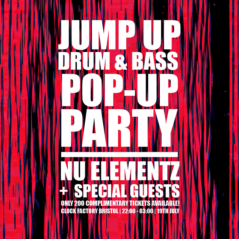 Jump Up DNB Pop-Up Party  Nu Elementz + G at Clock Factory