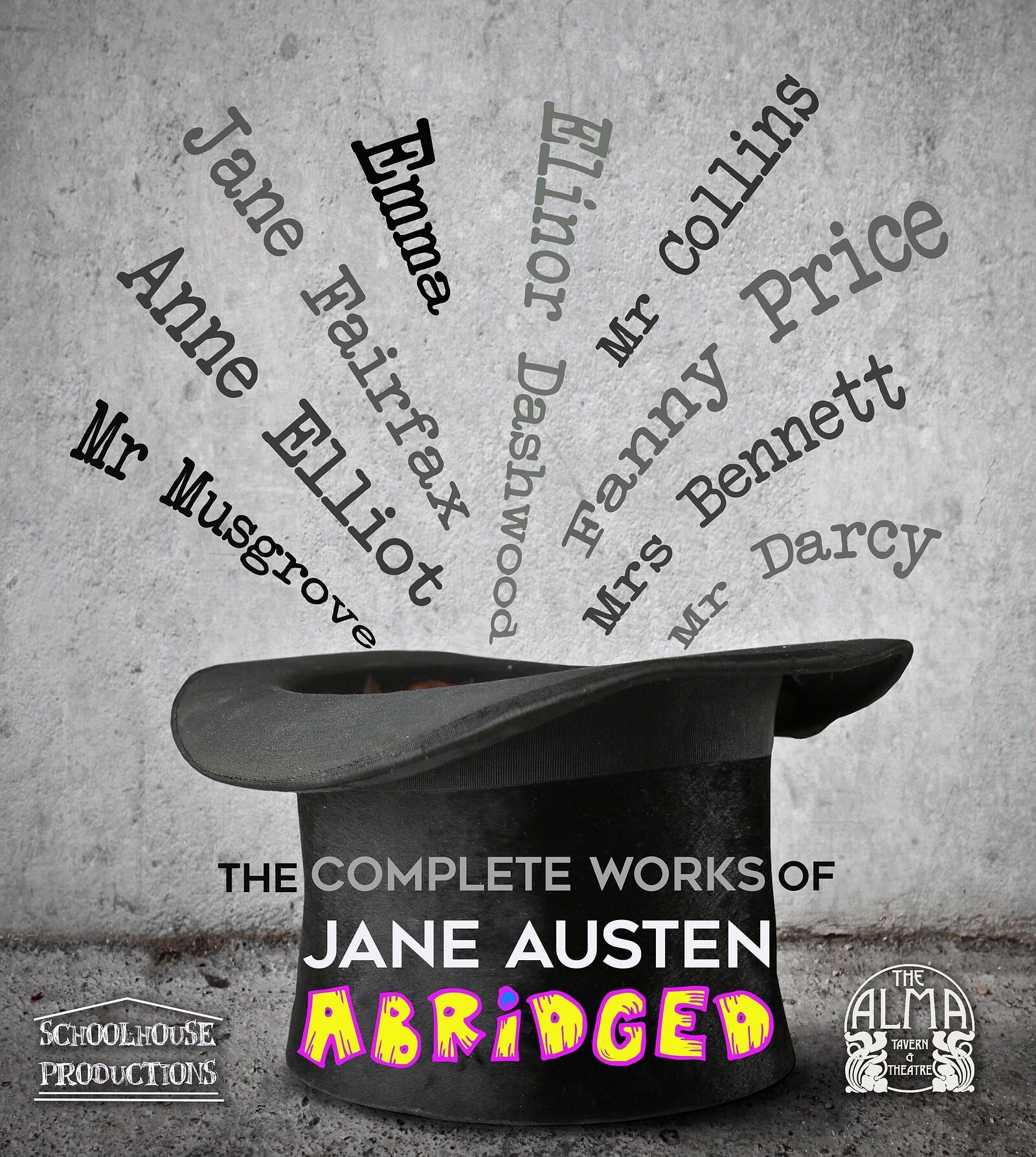 The Complete Works of Jane Austen at Alma Tavern and Theatre