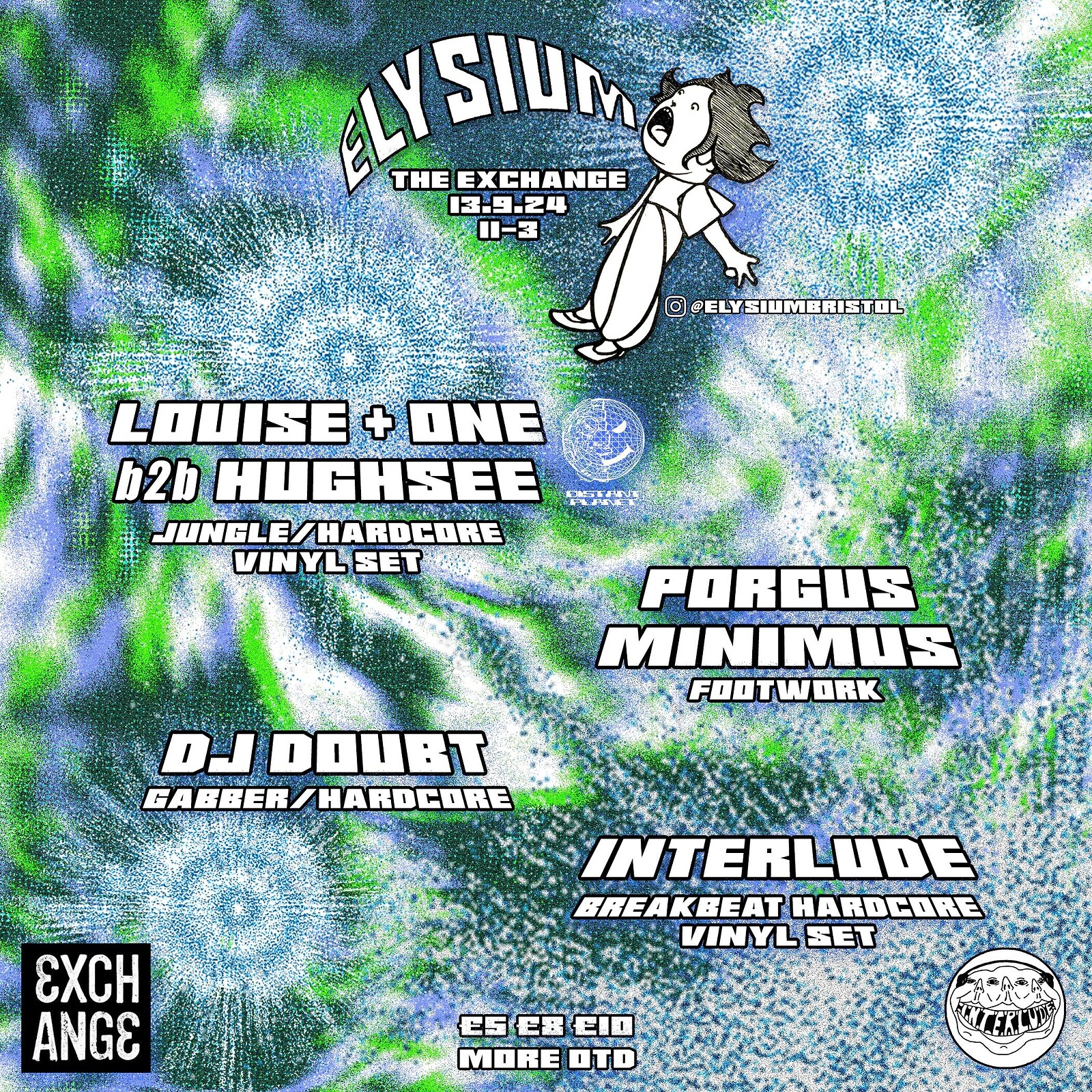 Elysium w/ Louise +1, Hughsee + more at Exchange